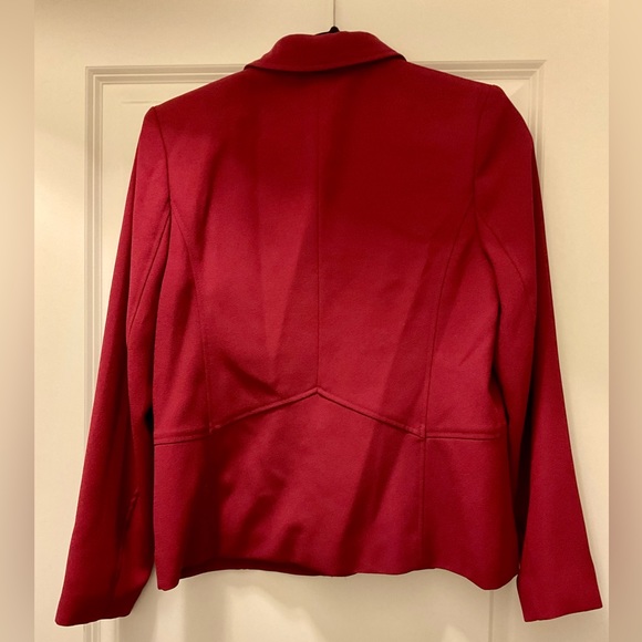 Karen Scott petites burgandy blazer size 6 petite - Picture 3 of 3